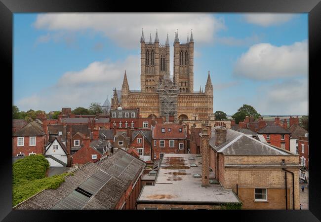 Majestic Lincoln Cathedral Framed Print by Kevin Snelling