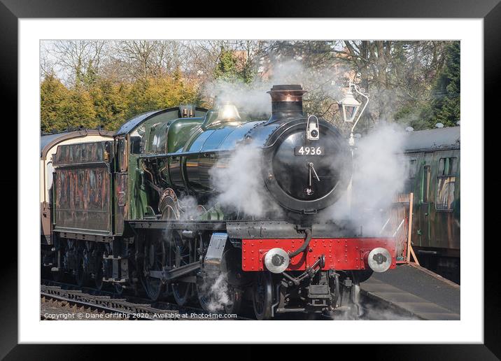 Steam Train at Bridgnorth Steam Gala Framed Mounted Print by Diane Griffiths