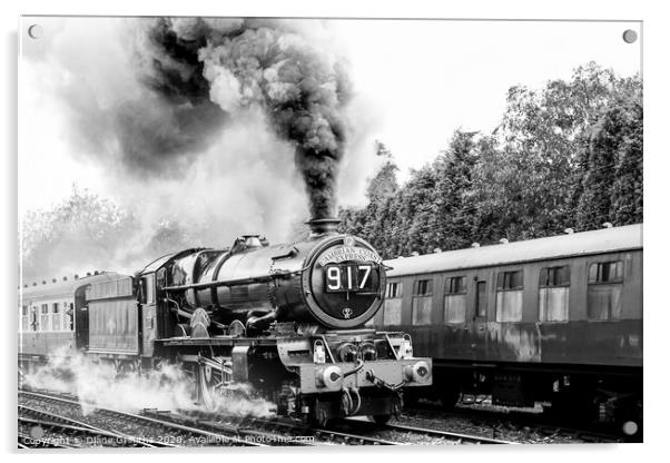 Steam Train at Severn Valley Railway Gala Bridgnorth Acrylic by Diane Griffiths