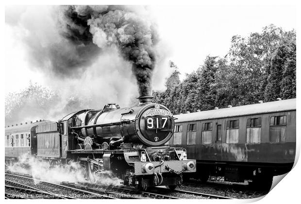 Steam Train at Severn Valley Railway Gala Bridgnorth Print by Diane Griffiths
