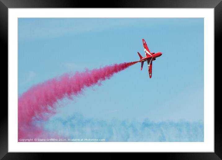 The Red Arrows at Kent County Show Framed Mounted Print by Diane Griffiths