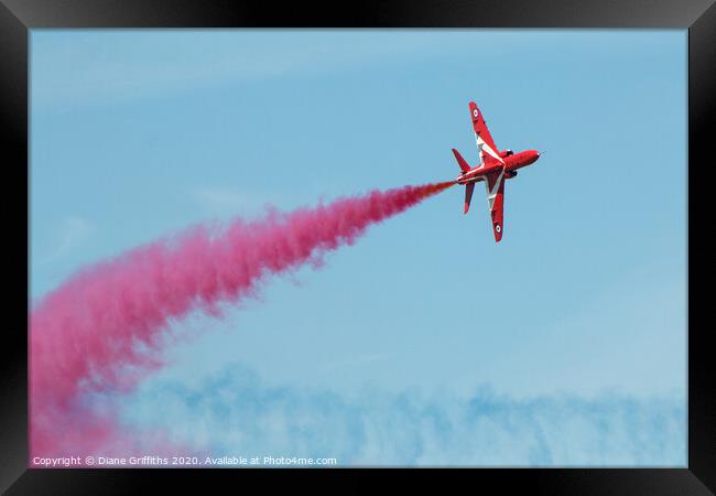 The Red Arrows at Kent County Show Framed Print by Diane Griffiths