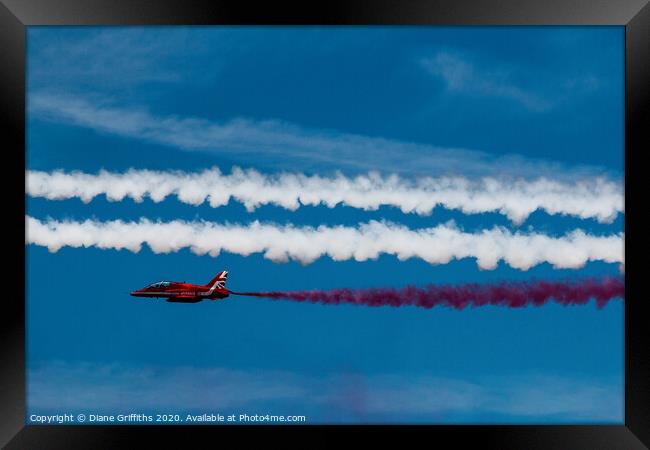 The Red Arrows at Kent Country Show Framed Print by Diane Griffiths