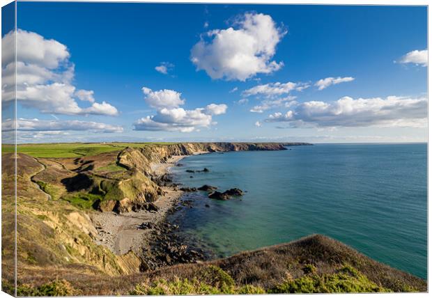 Serene Beauty of Marloes Sands Canvas Print by Colin Allen