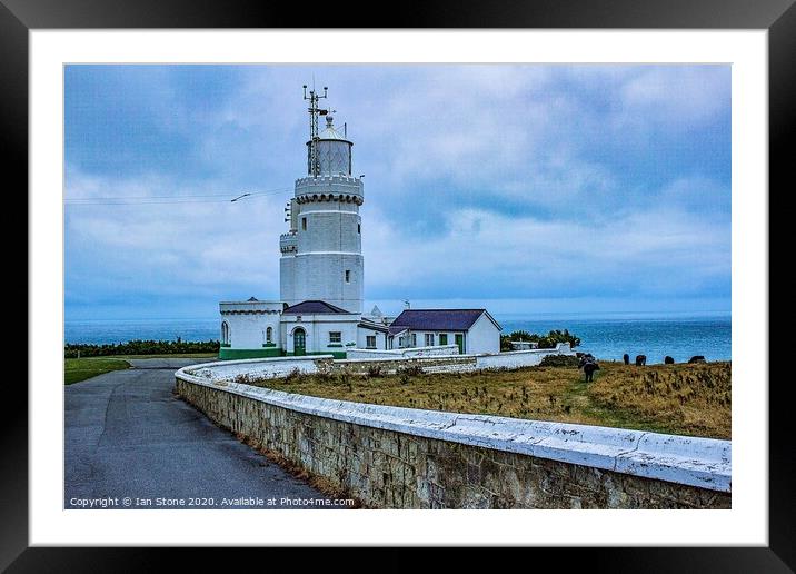 St Catherine's Lighthouse Framed Mounted Print by Ian Stone