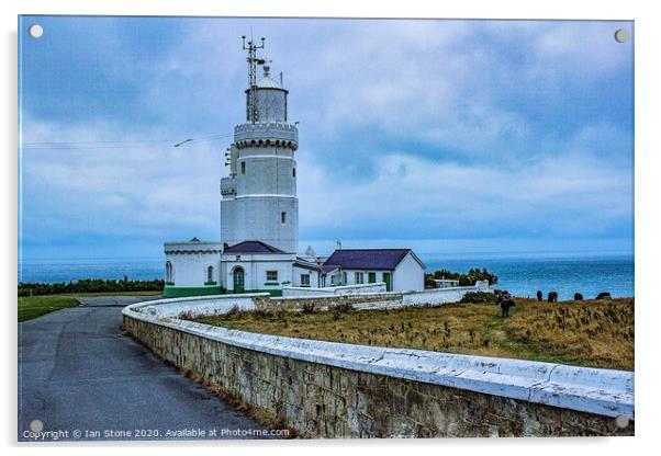 St Catherine's Lighthouse Acrylic by Ian Stone