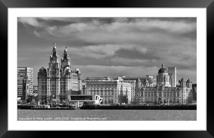 Liverpool Waterfront - The Three Graces Framed Mounted Print by Peter Lovatt  LRPS