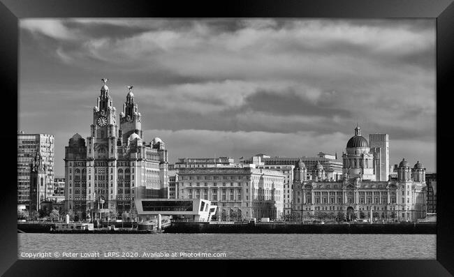 Liverpool Waterfront - The Three Graces Framed Print by Peter Lovatt  LRPS