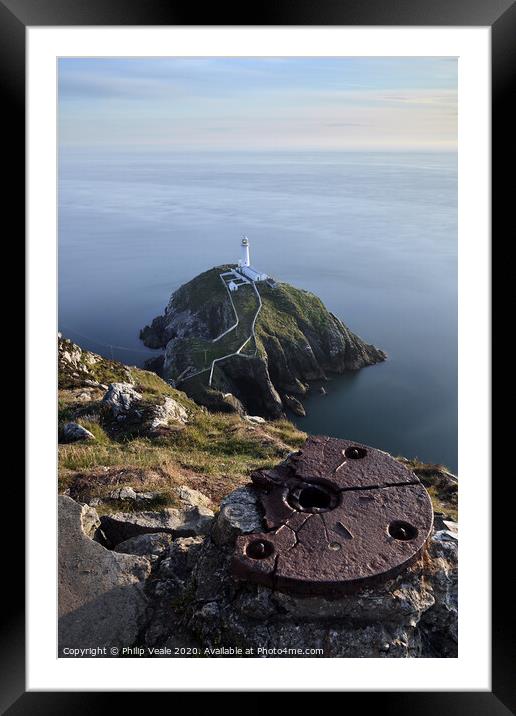 South Stack Lighthouse, Beacon of Anglesey. Framed Mounted Print by Philip Veale