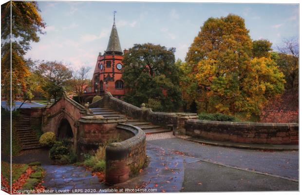 The Dell and Lyceum, Port Sunlight, Wirral Canvas Print by Peter Lovatt  LRPS