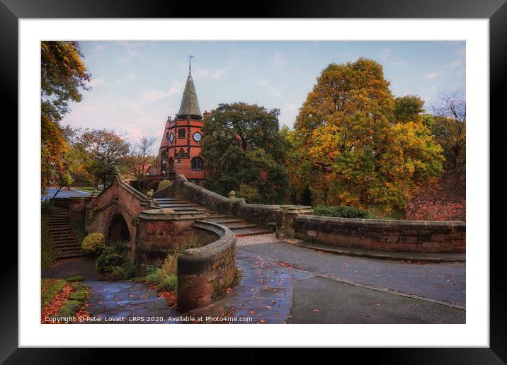 The Dell and Lyceum, Port Sunlight, Wirral Framed Mounted Print by Peter Lovatt  LRPS