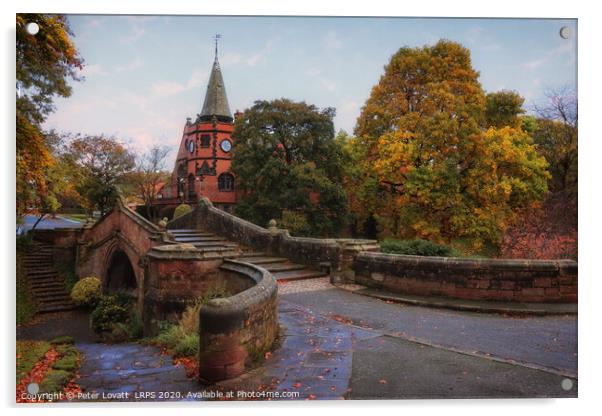 The Dell and Lyceum, Port Sunlight, Wirral Acrylic by Peter Lovatt  LRPS