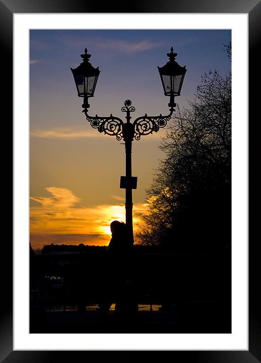 Berlin Sunset Framed Mounted Print by Nathan Wright