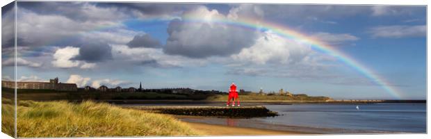 South Shields Rainbow Canvas Print by Northeast Images