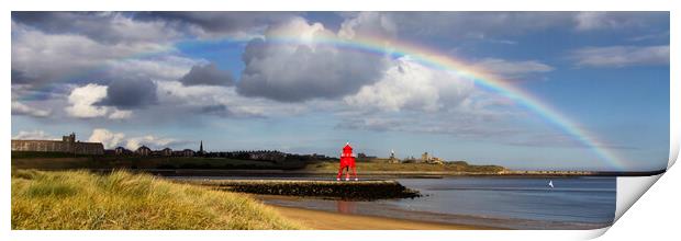 South Shields Rainbow Print by Northeast Images