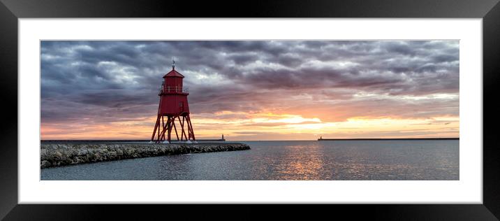 Sunrise at South Shields Framed Mounted Print by Northeast Images