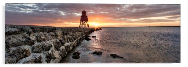 Sunrise at South Shields Acrylic by Northeast Images
