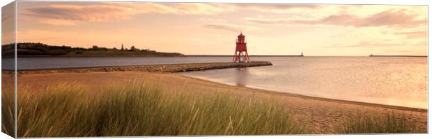 A view of South Shields taken at sunrise. Canvas Print by Northeast Images