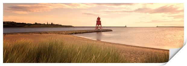 A view of South Shields taken at sunrise. Print by Northeast Images