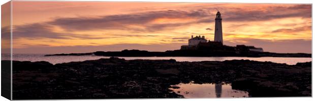 St Mary`s Lighthouse Canvas Print by Northeast Images