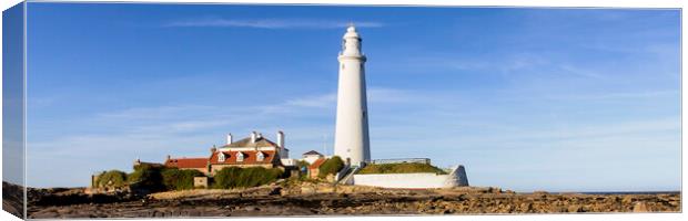 St. Mary's Lighthouse Canvas Print by Northeast Images