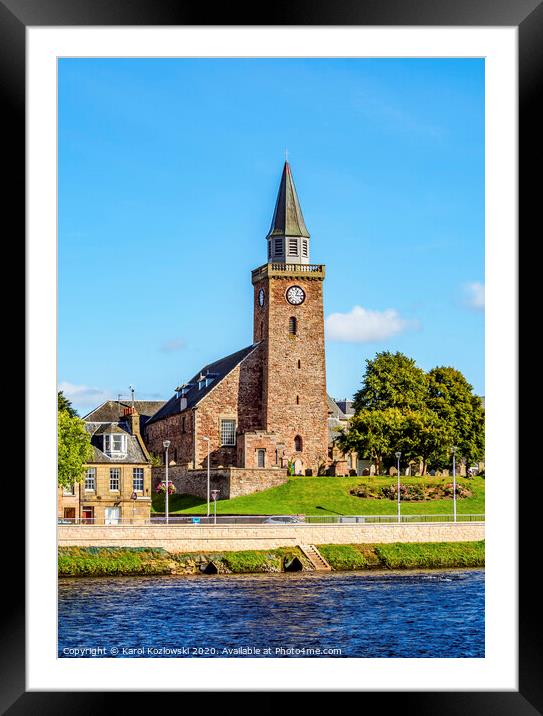 Old High Church in Inverness Framed Mounted Print by Karol Kozlowski