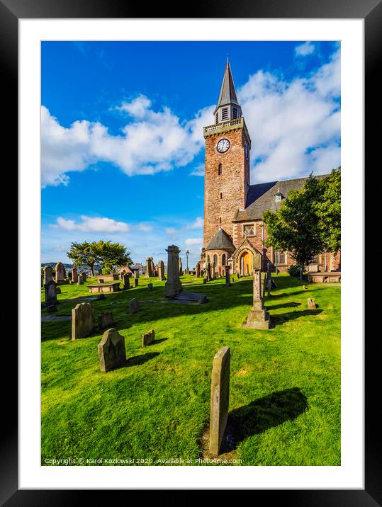 Old High Church in Inverness Framed Mounted Print by Karol Kozlowski