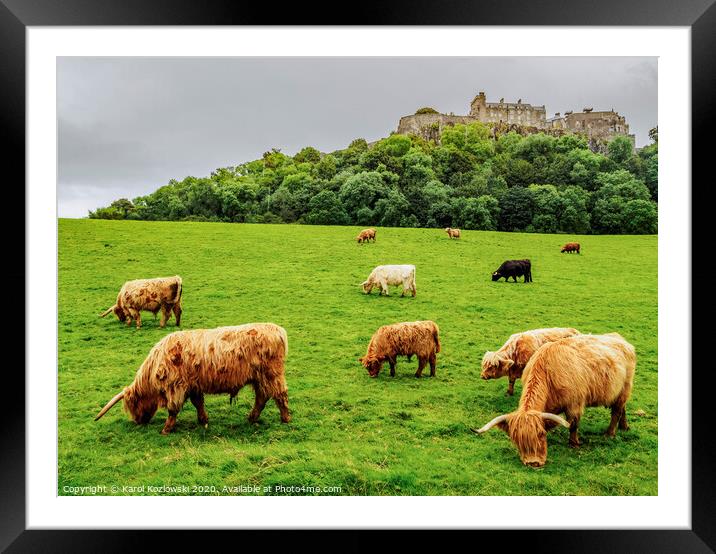 Stirling Castle Framed Mounted Print by Karol Kozlowski