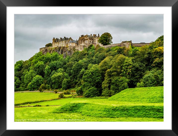 Stirling Castle Framed Mounted Print by Karol Kozlowski