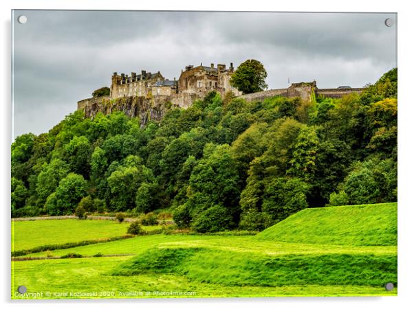 Stirling Castle Acrylic by Karol Kozlowski