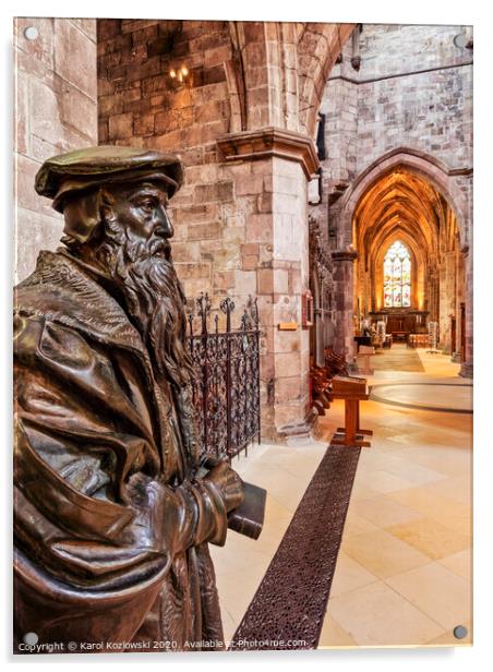 St Giles' Cathedral in Edinburgh Acrylic by Karol Kozlowski
