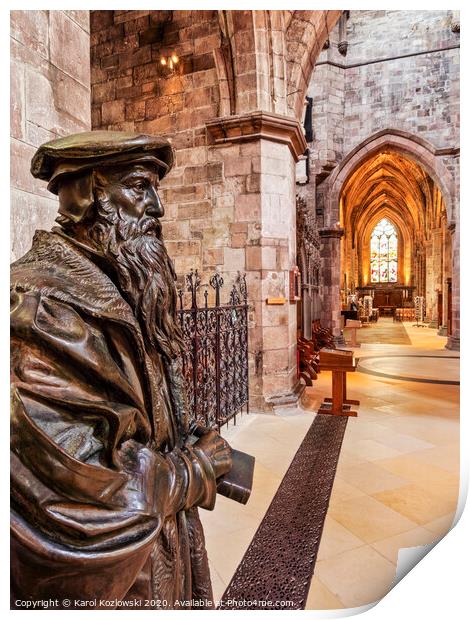 St Giles' Cathedral in Edinburgh Print by Karol Kozlowski
