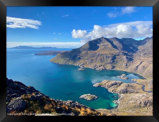 Gars Bheinn,Isle of Skye Framed Print by Donna Jack