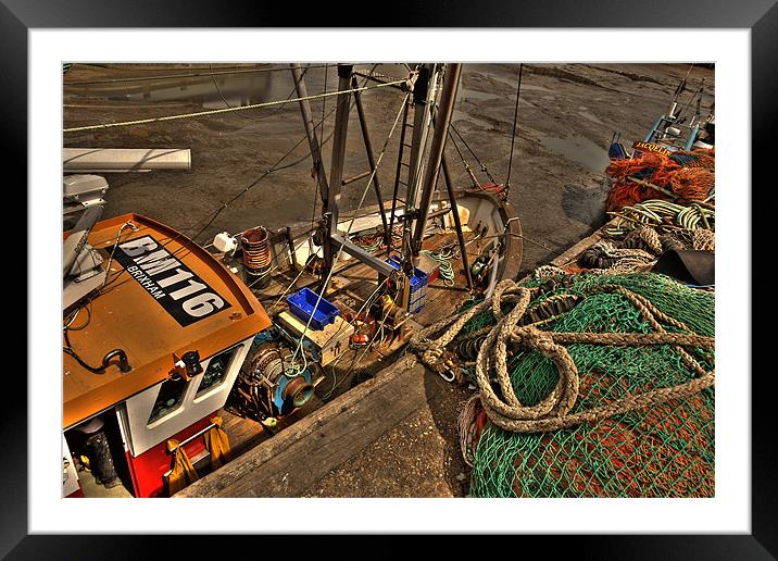 Fishing Vessel Framed Mounted Print by James Lavott