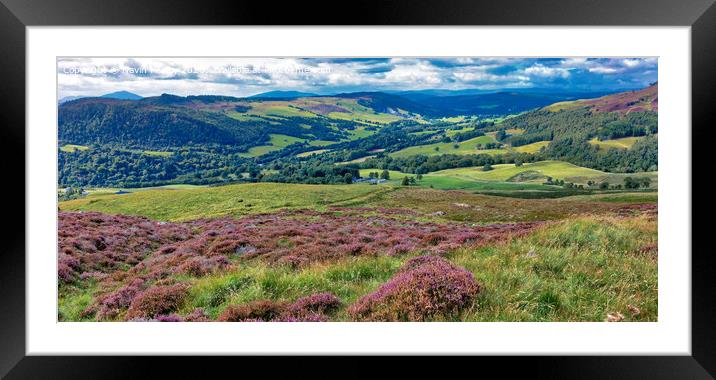 The Tummel Valley, Pitlochry, Perthshire panorama Framed Mounted Print by Navin Mistry