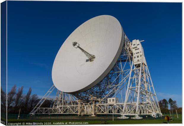 Jodrell Bank Observatory Canvas Print by Mike Grundy