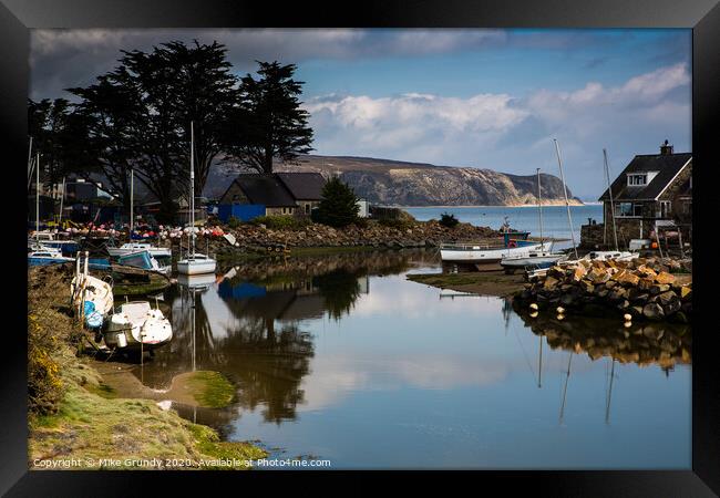 Abersoch Harbour Framed Print by Mike Grundy
