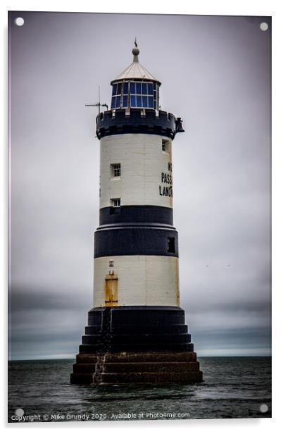 Lighthouse Acrylic by Mike Grundy