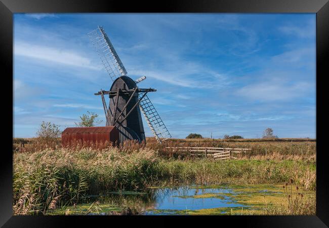 herringfleet windmill, Framed Print by Kevin Snelling