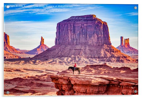 John Ford's Point, Monument Valley Acrylic by Colin & Linda McKie