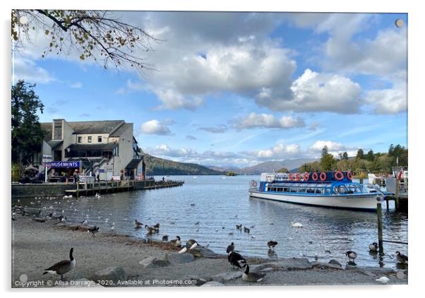 Bowness-on-Windermere Lake Acrylic by Ailsa Darragh