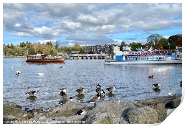Bowness-on-Windermere  Print by Ailsa Darragh