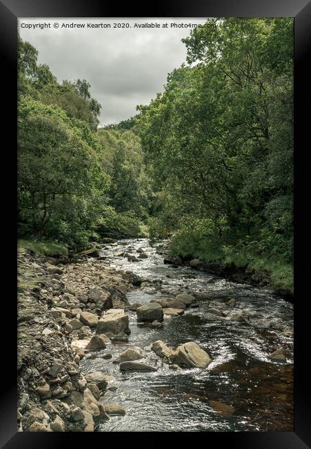 Gunnerside Beck, Swaledale, North Yorkshire Framed Print by Andrew Kearton