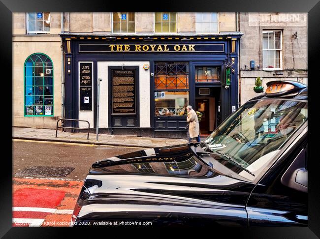 The Royal Oak Pub in Edinburgh Framed Print by Karol Kozlowski