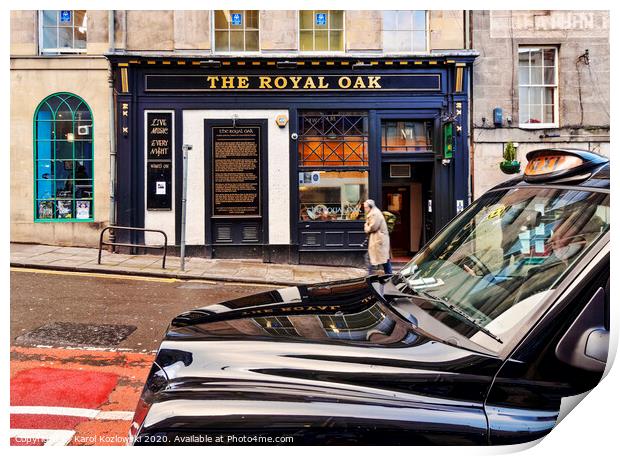 The Royal Oak Pub in Edinburgh Print by Karol Kozlowski