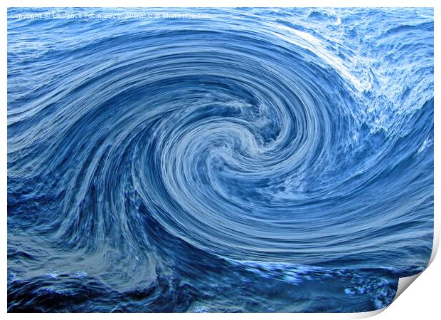Abstract Whirlpool Print by Laurence Tobin