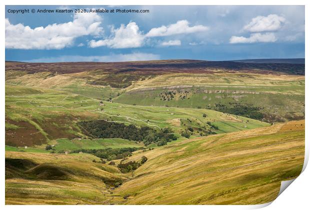 Upper Swaledale, North Yorkshire, England Print by Andrew Kearton