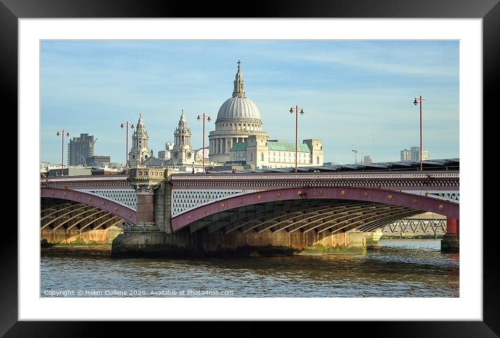 ST PAUL'S  Framed Mounted Print by Helen Cullens
