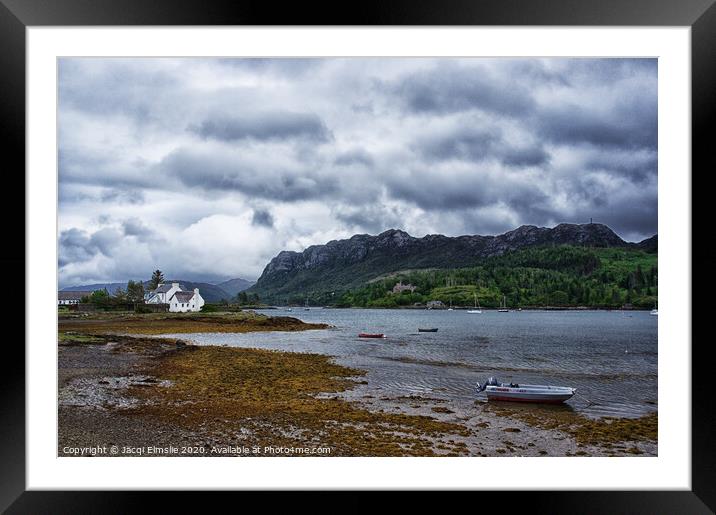 Storm Brewing Over Plockton Framed Mounted Print by Jacqi Elmslie