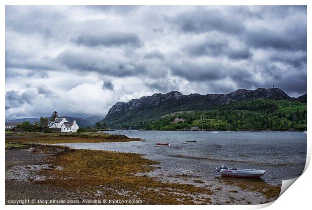 Storm Brewing Over Plockton Print by Jacqi Elmslie